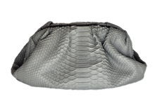 Load image into Gallery viewer, Large Pleated Python clutch